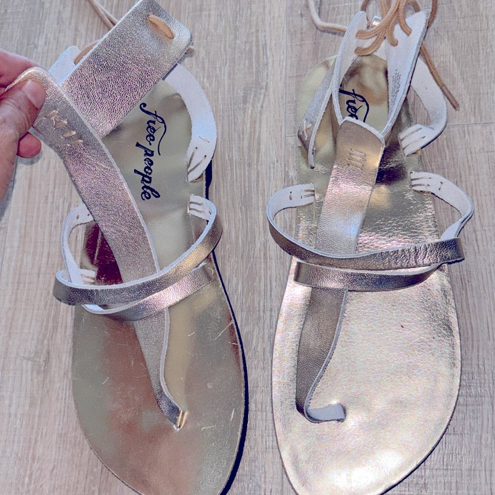 Free people lace up flats